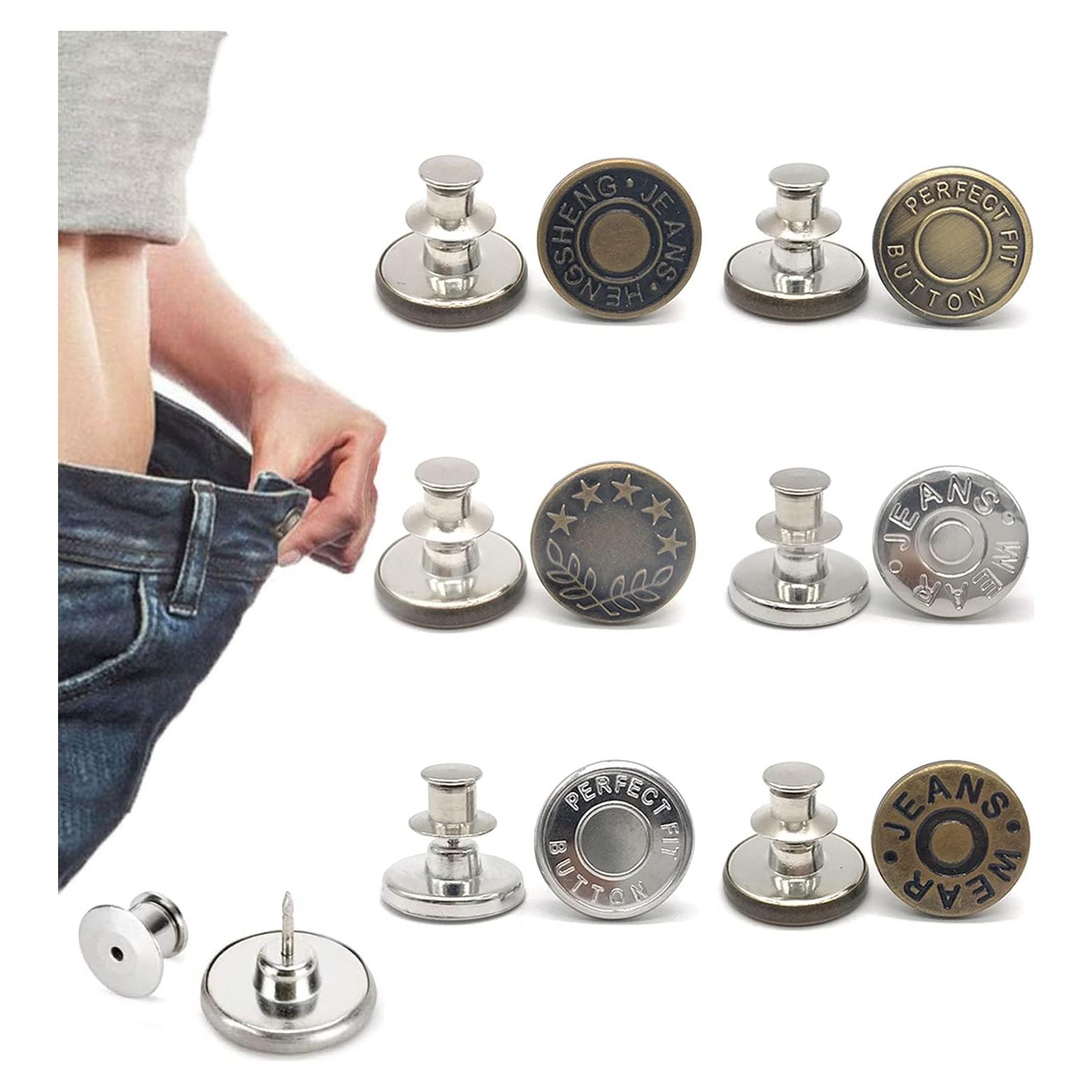 6 Pines Ajustadores de Cintura Lohas Select, Sin Coser, Metal