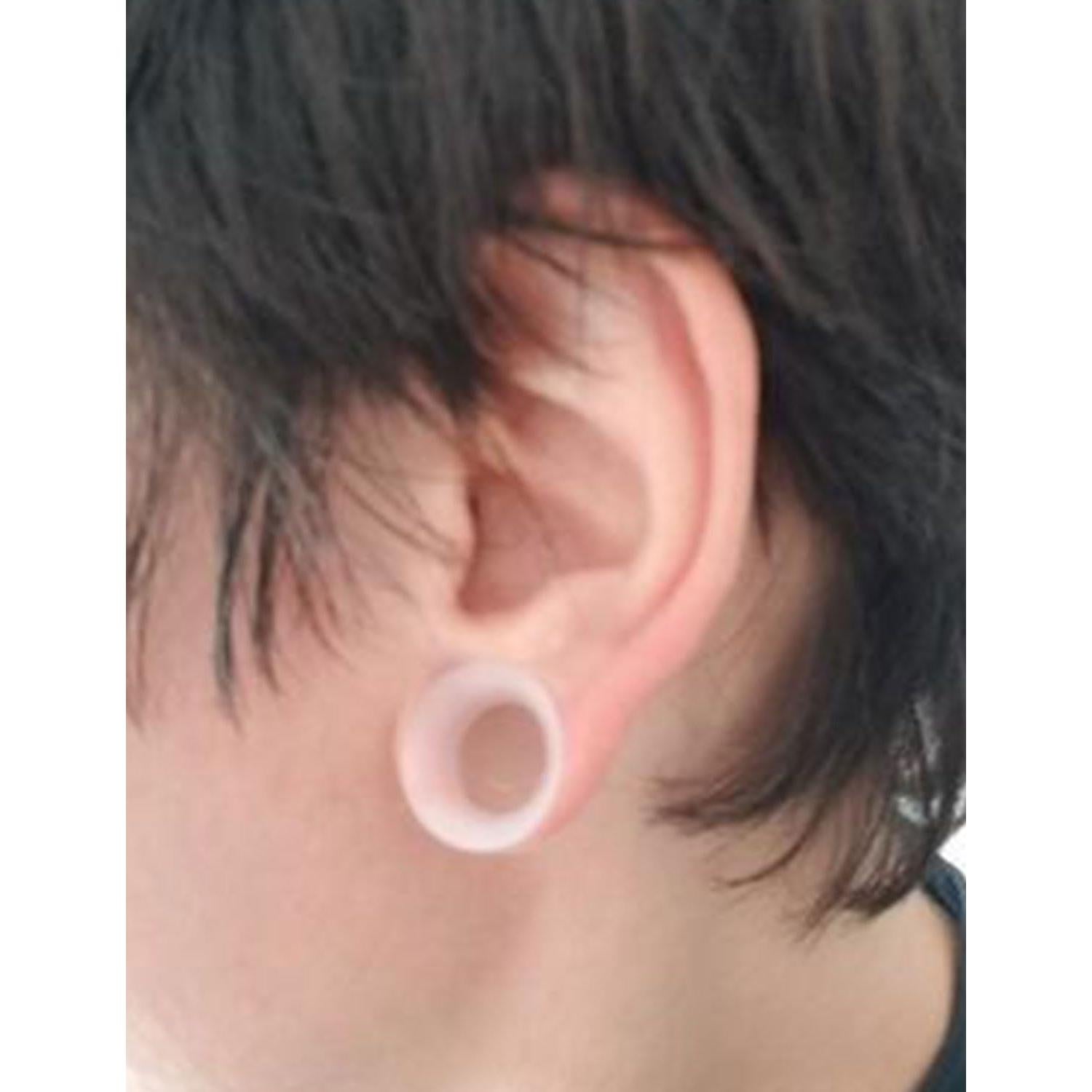 Tapones de Silicona Transparente Pexveiuu 10mm - 4 Pares