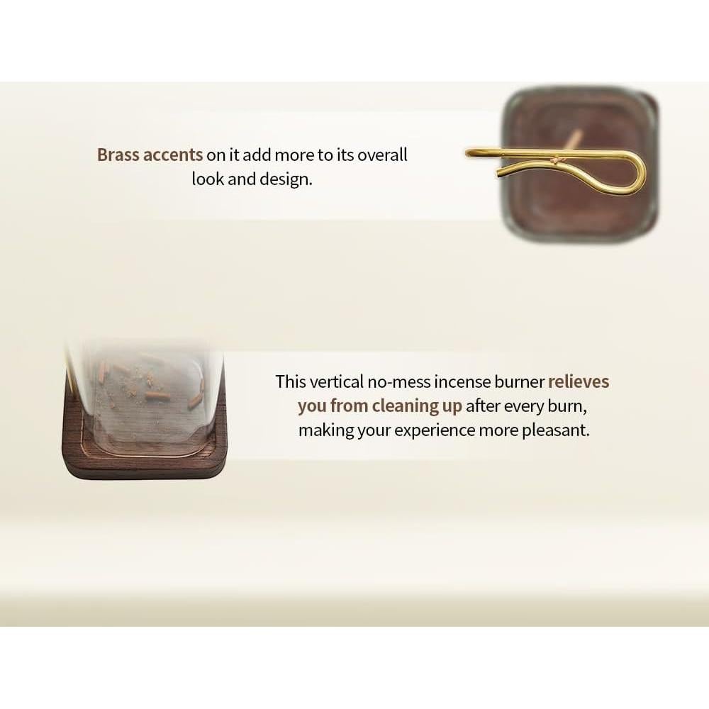 Soporte de Incienso de Vidrio Dostende - Diseño Gota 25.4cm