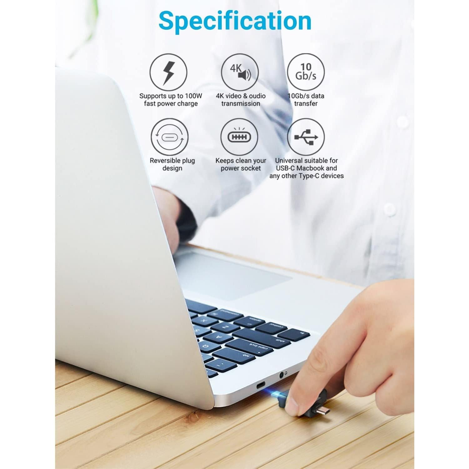 Convertidor OTG 2 en 1 USB 3.0 URWOOW a Micro USB y Tipo C