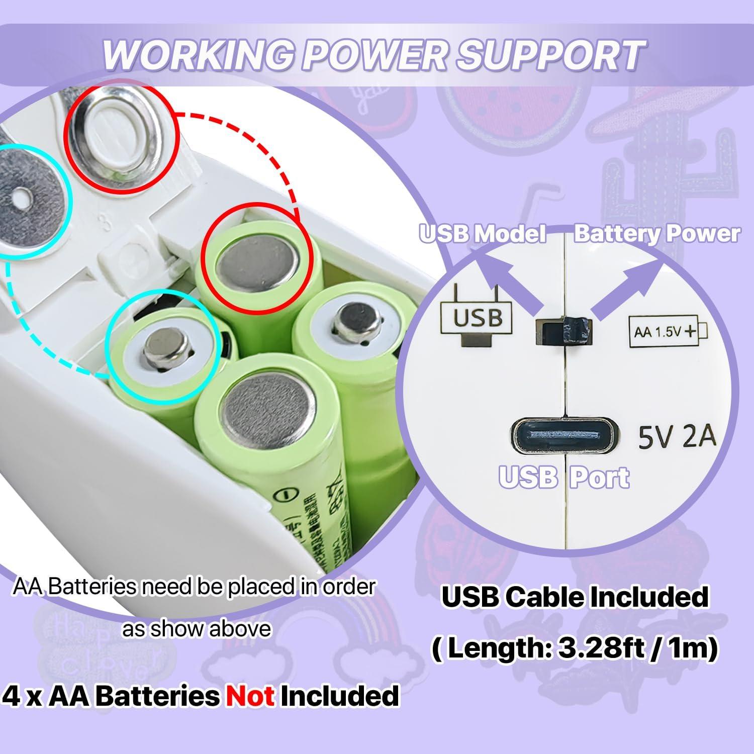 Máquina de Coser Portátil MJYP 609-2 Doble Velocidad Blanca