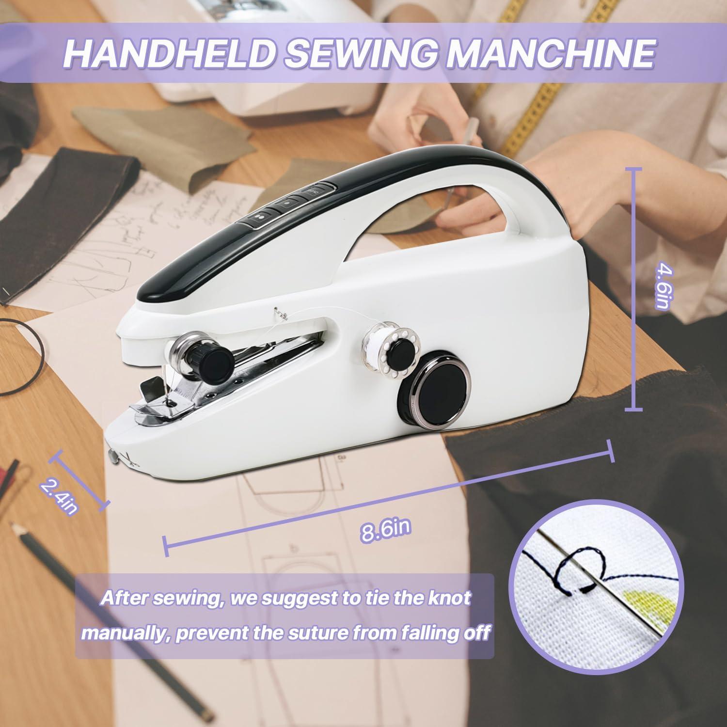 Máquina de Coser Portátil MJYP 609-2 Doble Velocidad Blanca