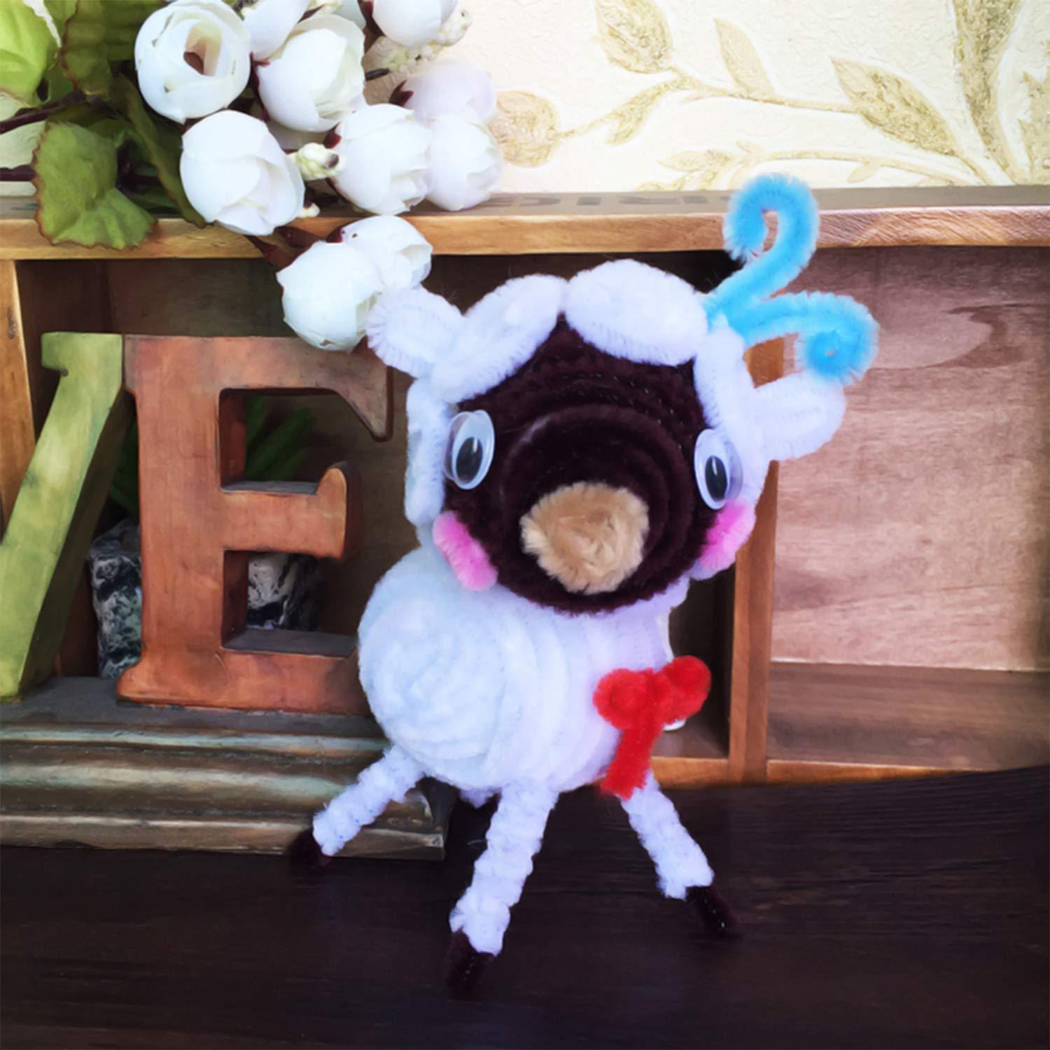 400 Limpiapipas Chenille Blancos Waycreat para Manualidades DIY