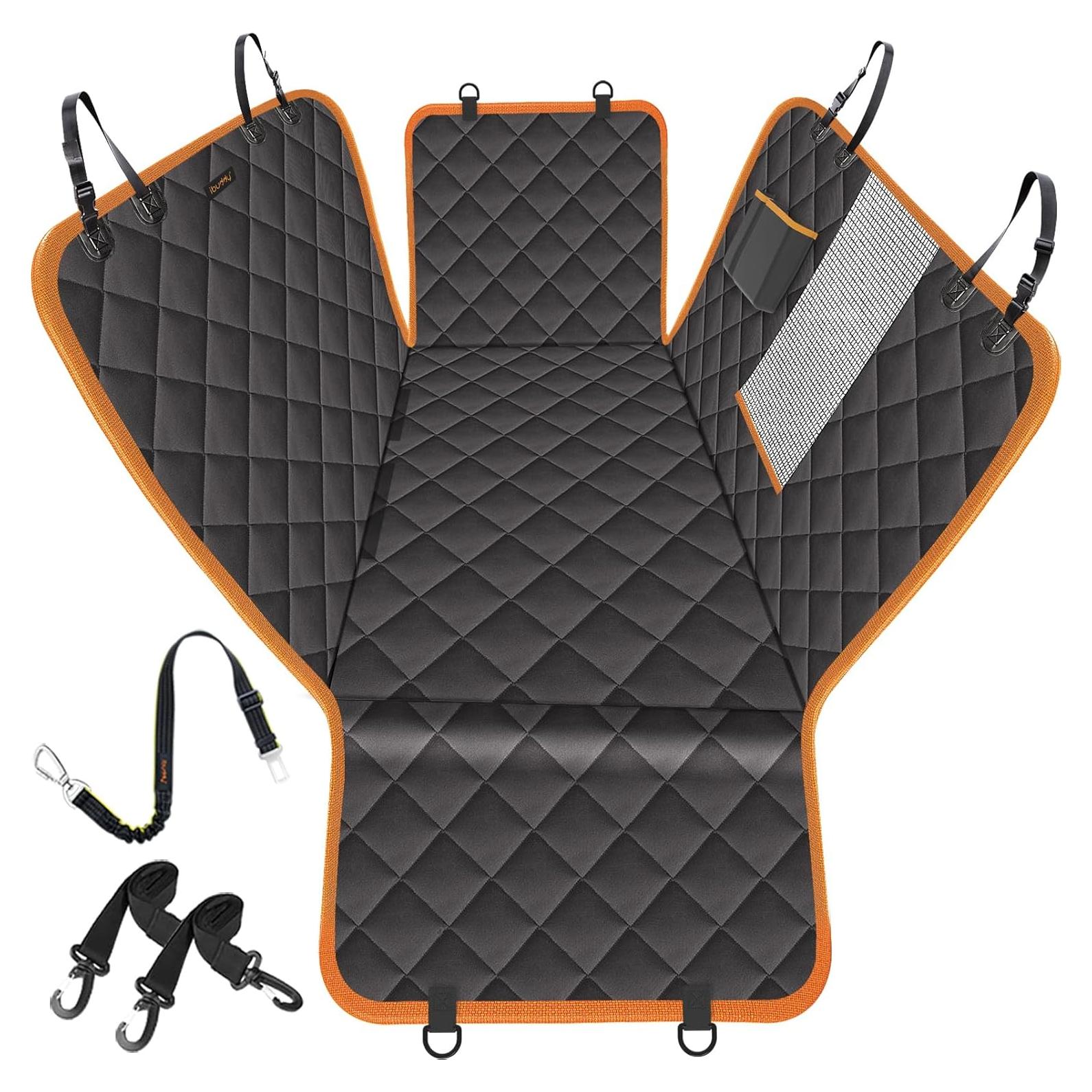 Funda de Asiento para Perros iBuddy Negra Impermeable 137x147cm