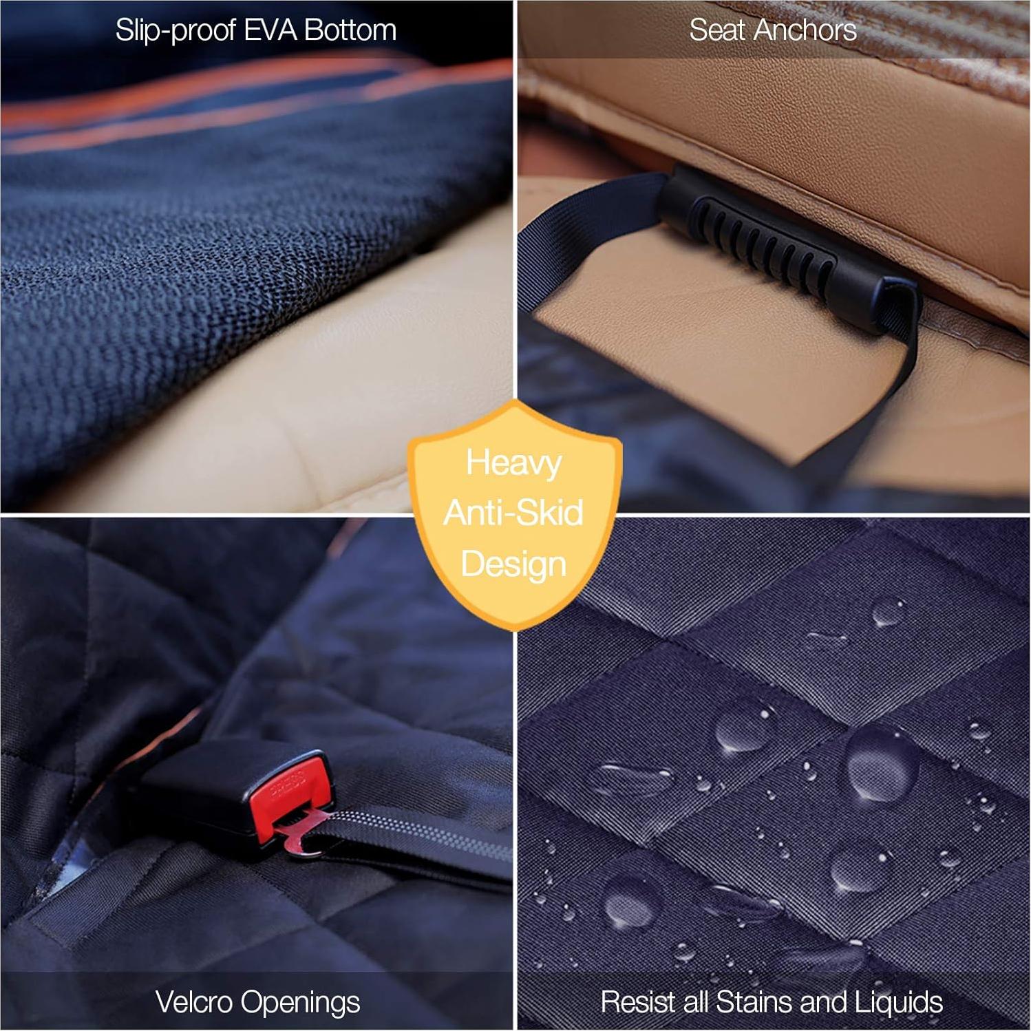 Funda de Asiento para Perros iBuddy Negra Impermeable 137x147cm