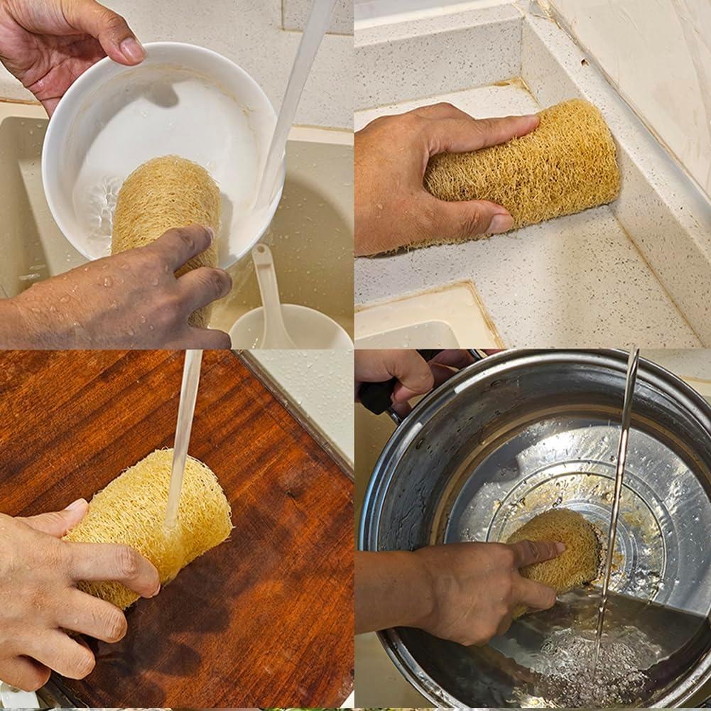 Esponja Exfoliante Natural de Lufa FOGFOX - 3 Unidades Amarillo