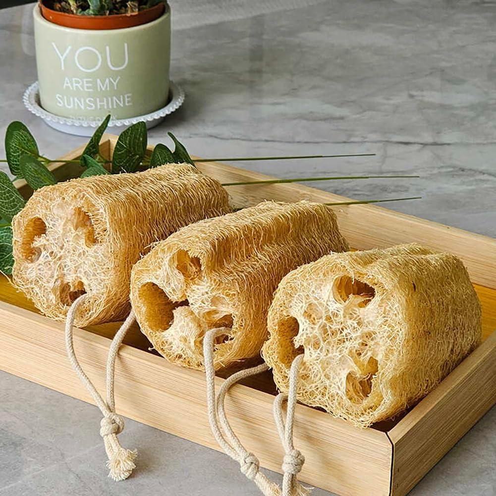 Esponja Exfoliante Natural de Lufa FOGFOX - 3 Unidades Amarillo