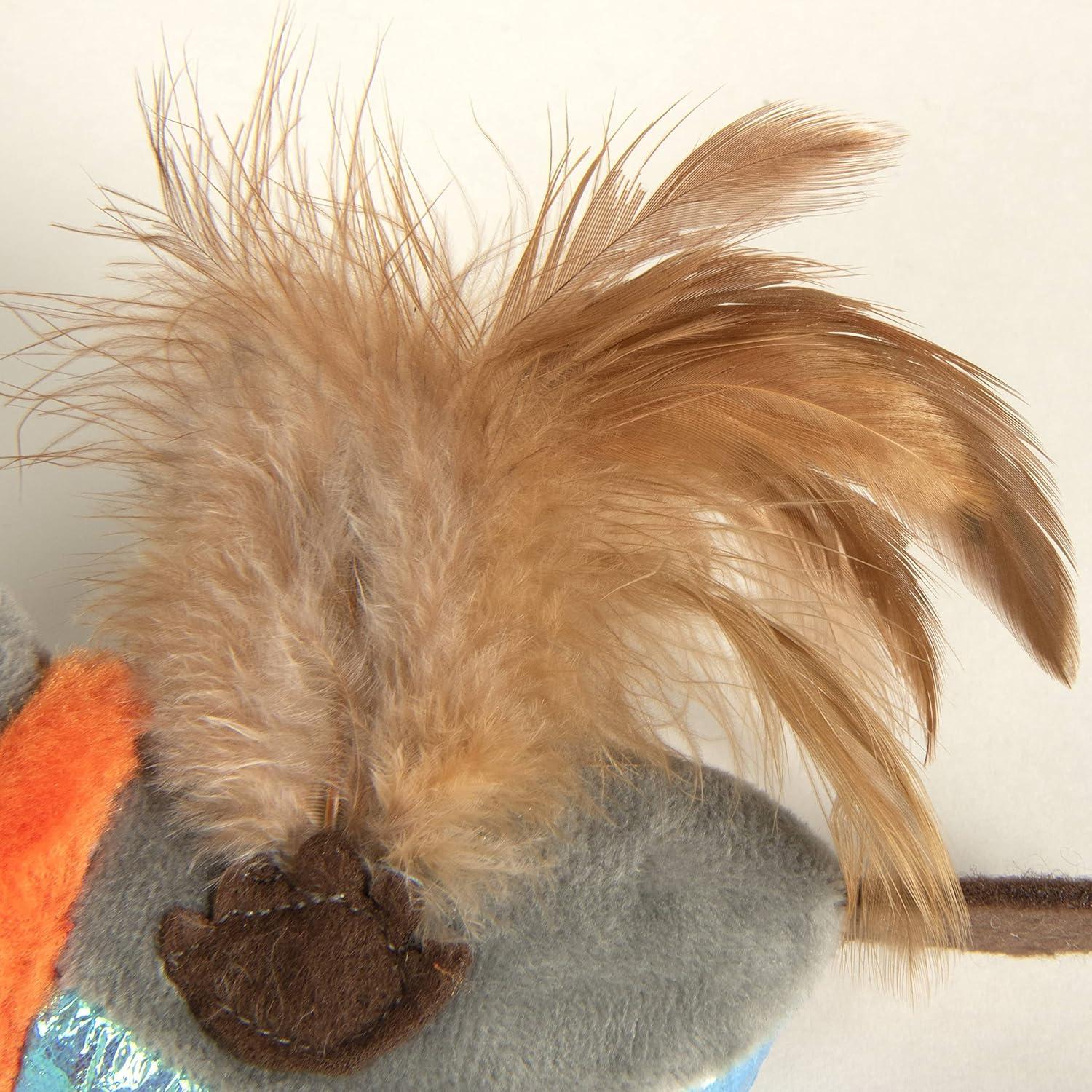 Juguete Electrónico para Gatos Petlinks Flutter Singer - Gris/Azul