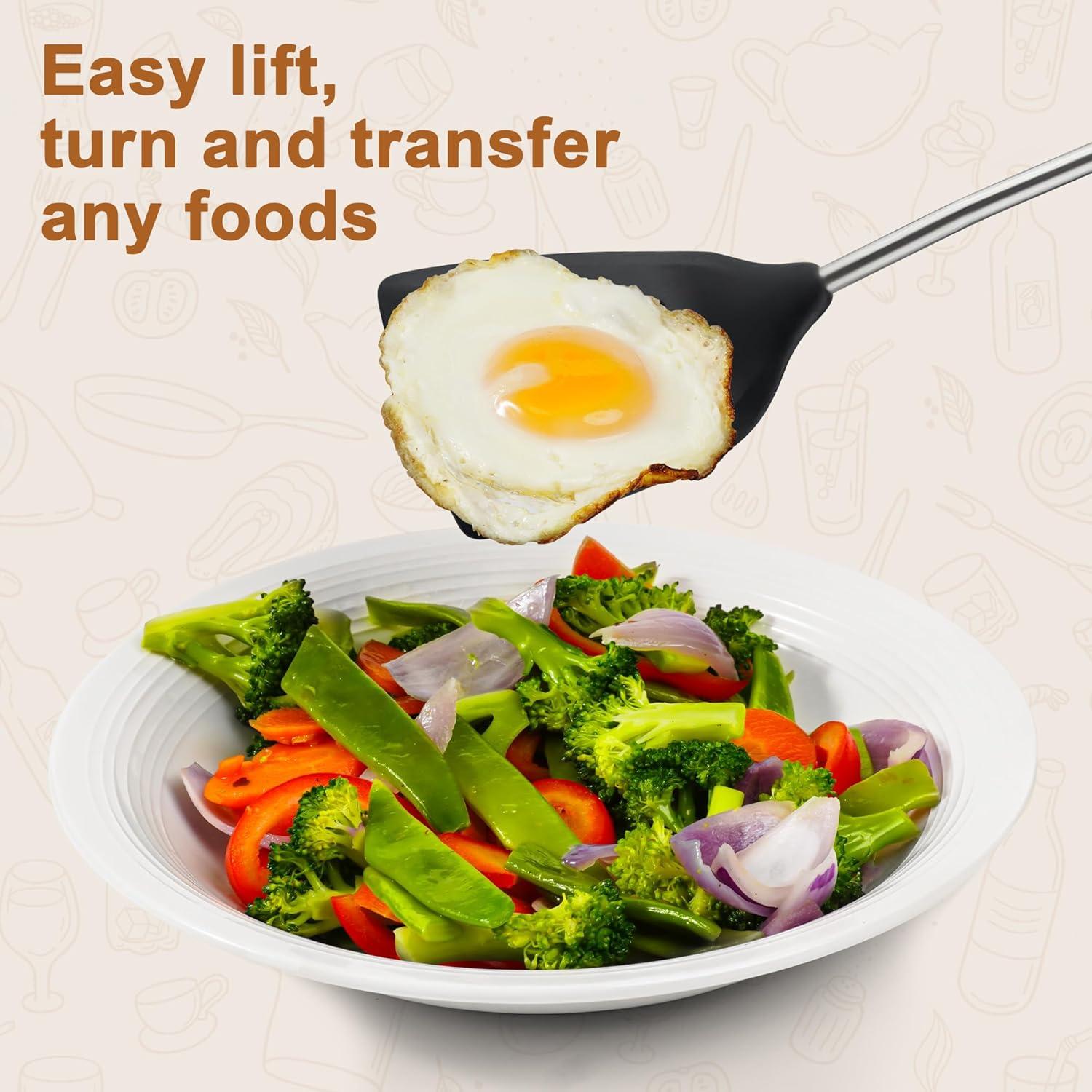 Juego de Espátulas de Silicona FJNATINH 2PCS - Antiadherentes