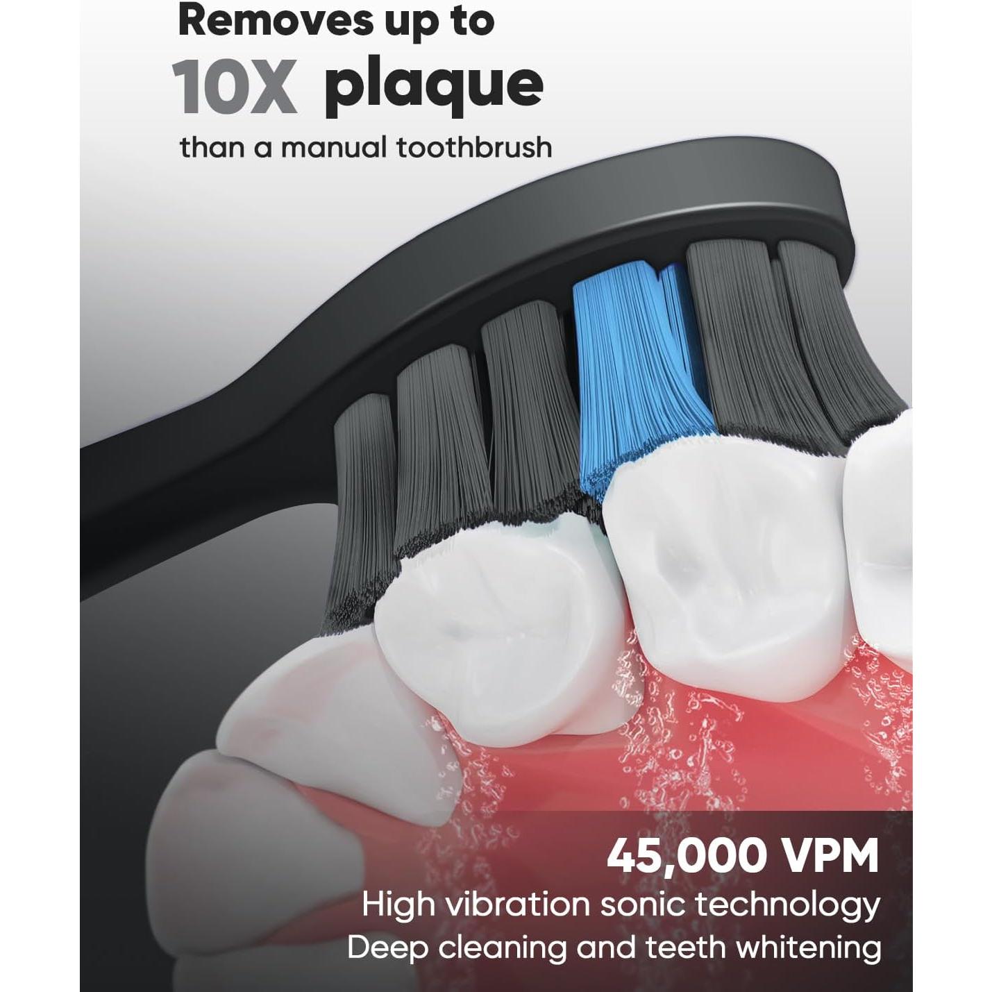 Cepillo de dientes eléctrico MySmile DY156 recargable 45000 VPM