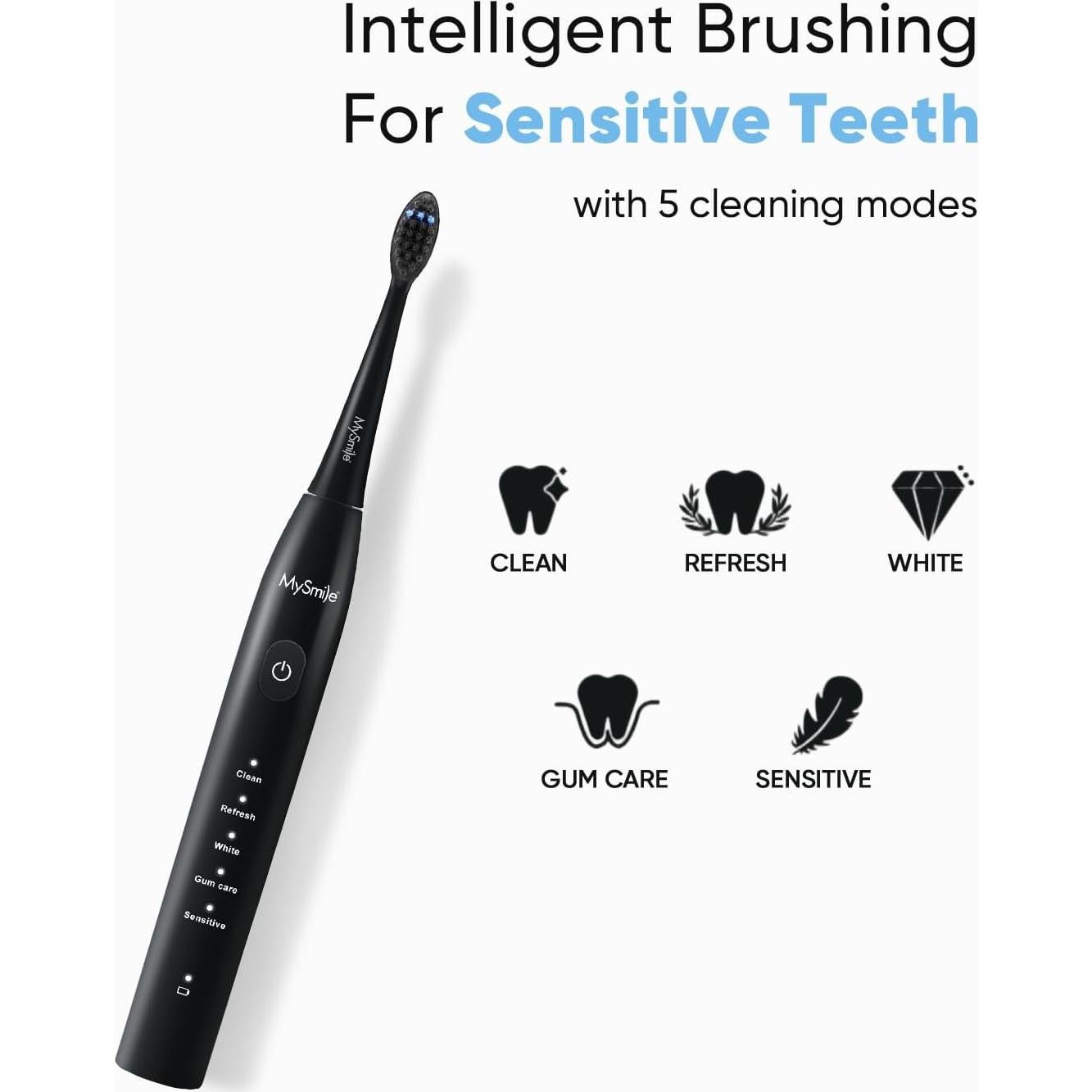 Cepillo de dientes eléctrico MySmile DY156 recargable 45000 VPM