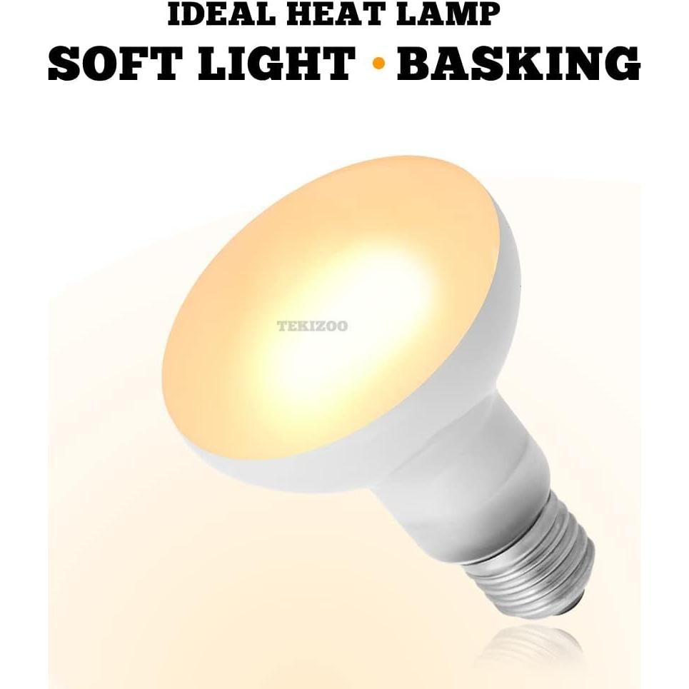 Lámpara de Calor UVA TEKIZOO 50W para Reptiles y Anfibios