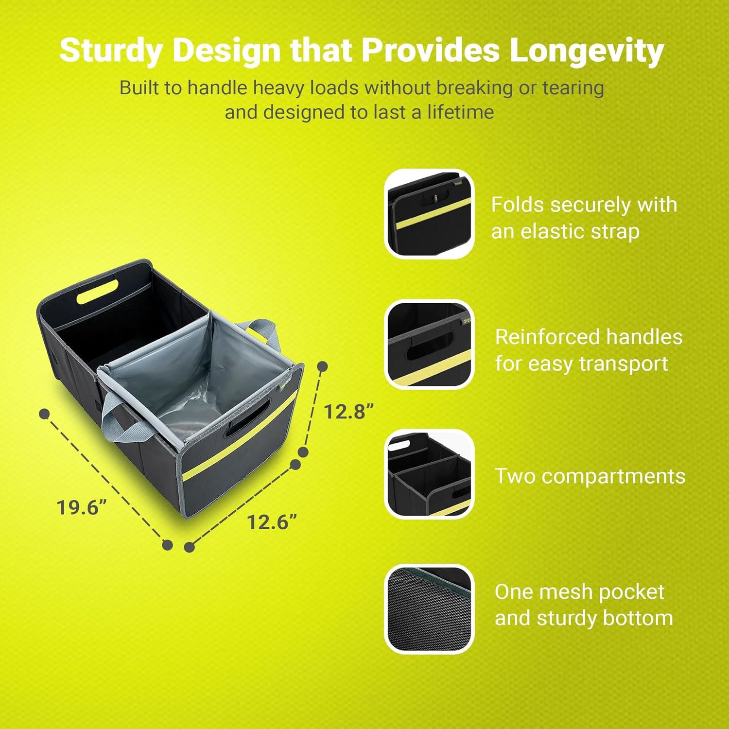 Organizador de Maletero Plegable meori con Enfriador 29kg