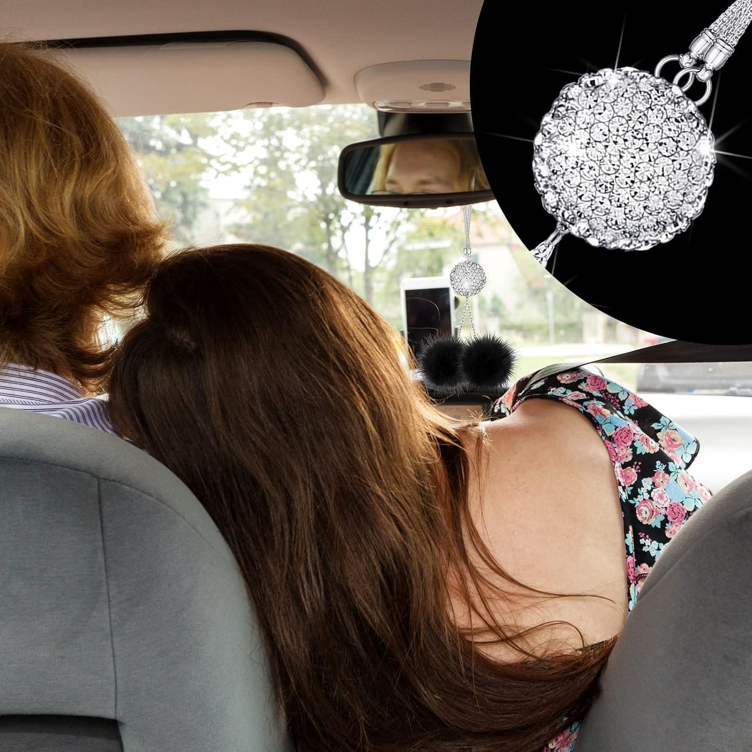 Juego de Accesorios de Coche Frienda 6 Piezas Esponjoso Negro