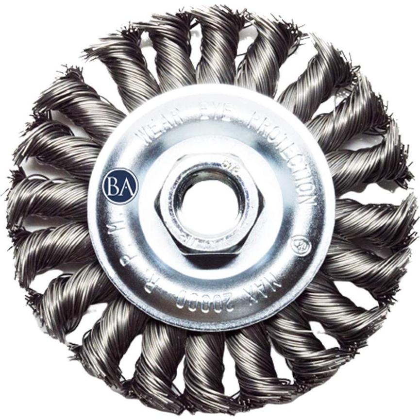 Rueda de Alambre 4" Benchmark Abrasives para Amoladora Angular