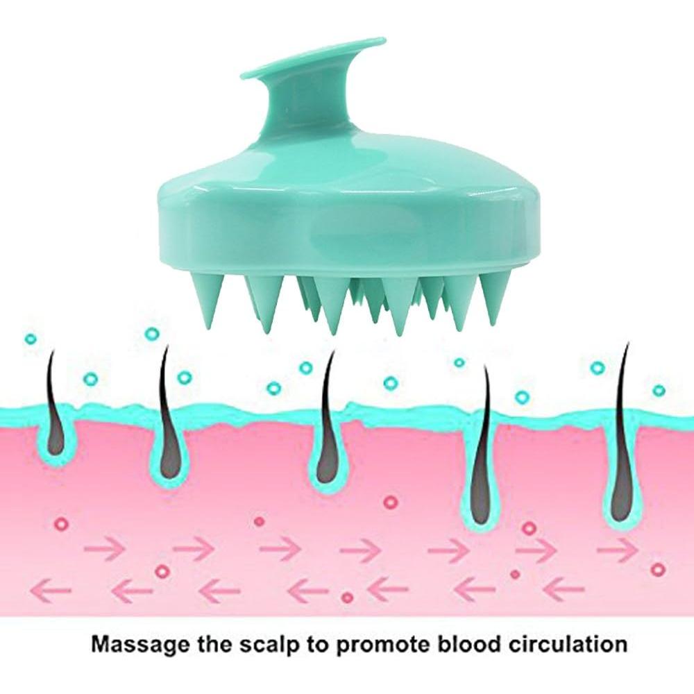 Masajeador de cuero cabelludo See You Always - Cepillo verde