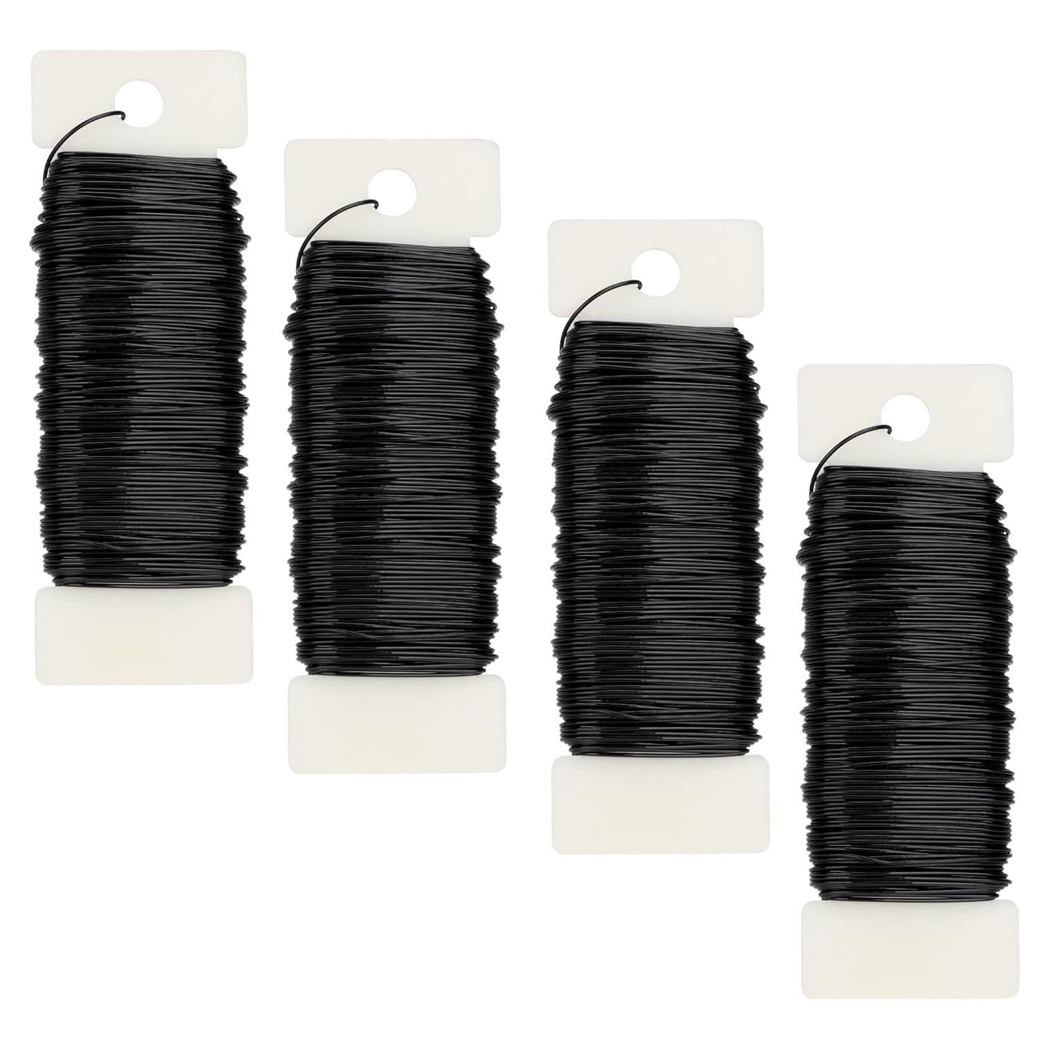 4 Rollos de Alambre Floral Flexible Febwind 22 Calibre 35m