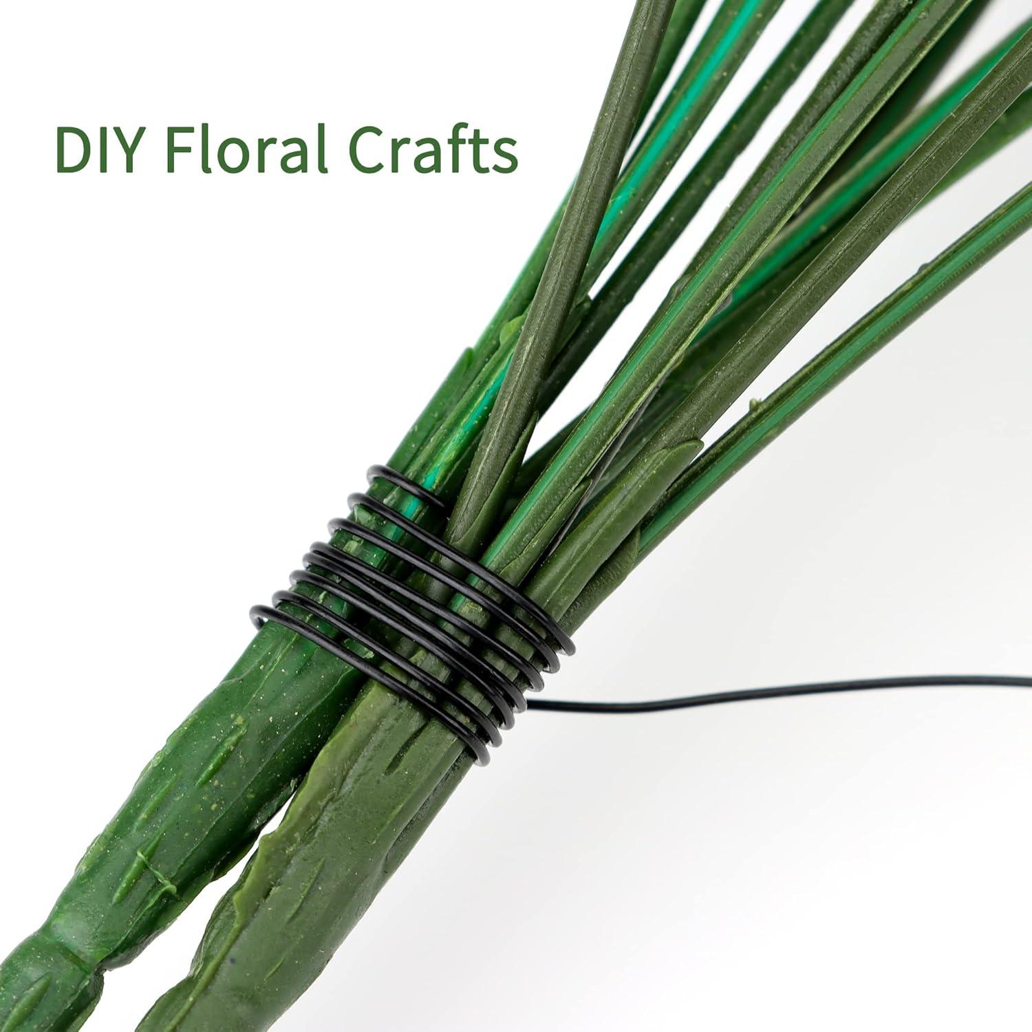 4 Rollos de Alambre Floral Flexible Febwind 22 Calibre 35m