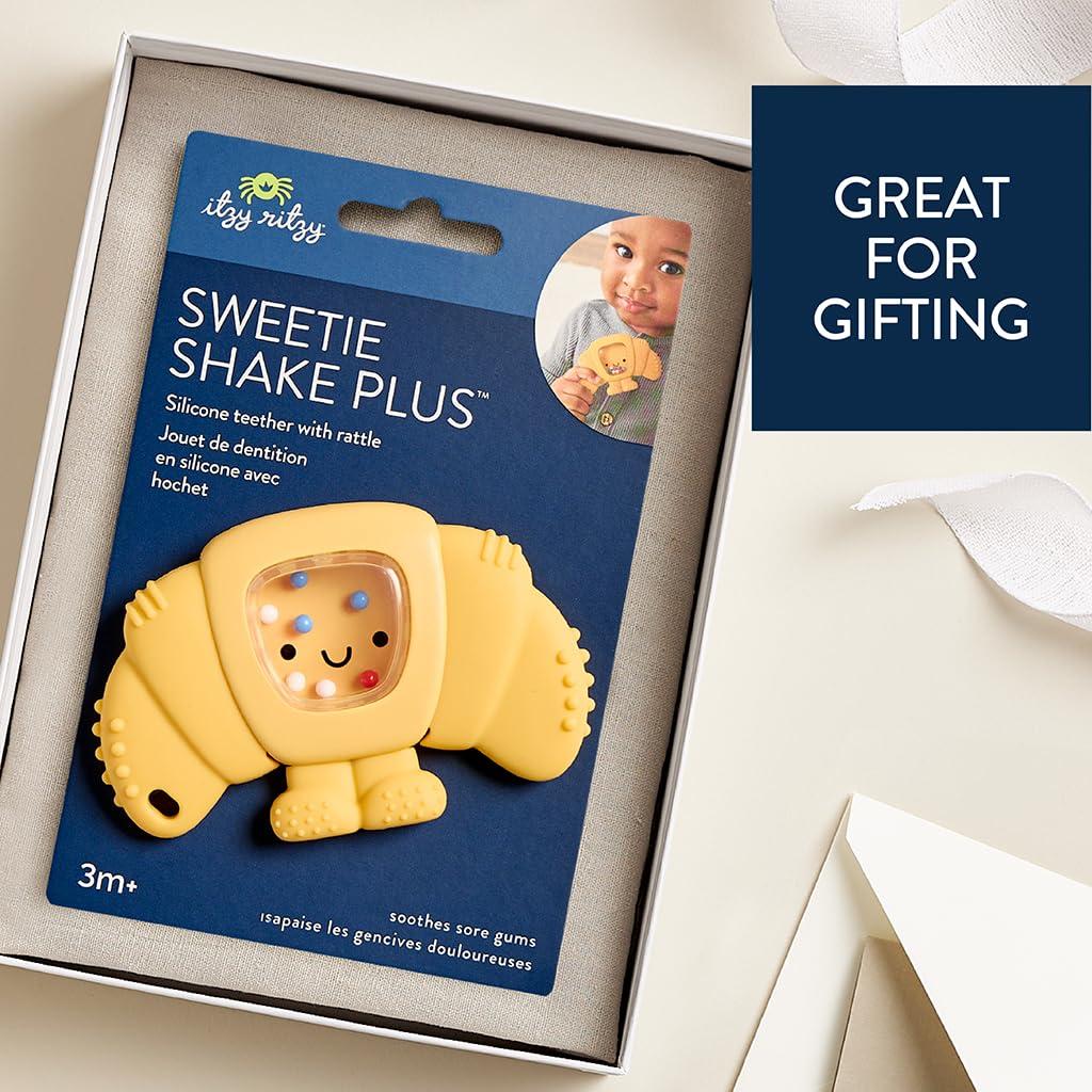 Sonajero Mordedor de Silicona Itzy Ritzy Croissant 10x6cm