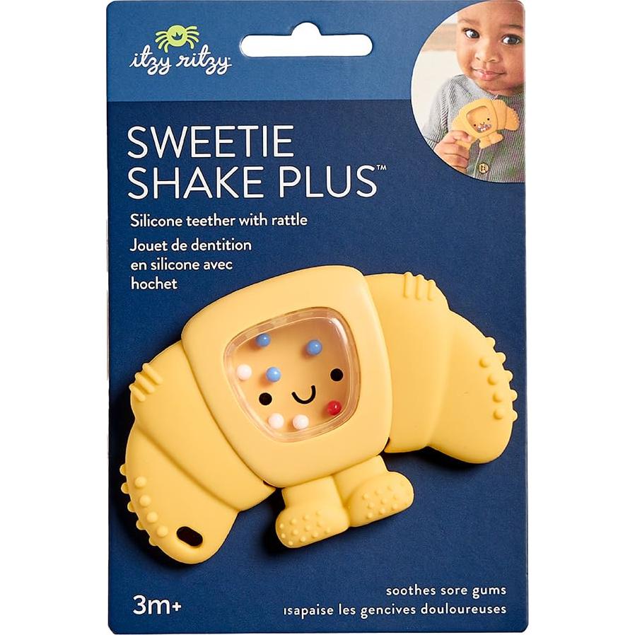 Sonajero Mordedor de Silicona Itzy Ritzy Croissant 10x6cm