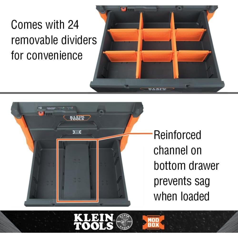 Caja de Herramientas Klein Tools MODbox 3 Cajones 22,68 kg
