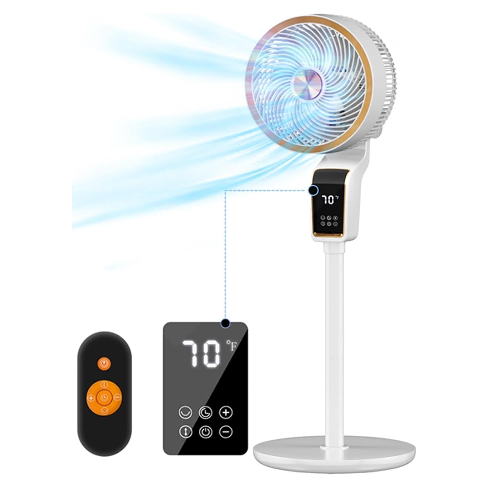 Ventilador de Pie Feculs 3 Velocidades Control Remoto