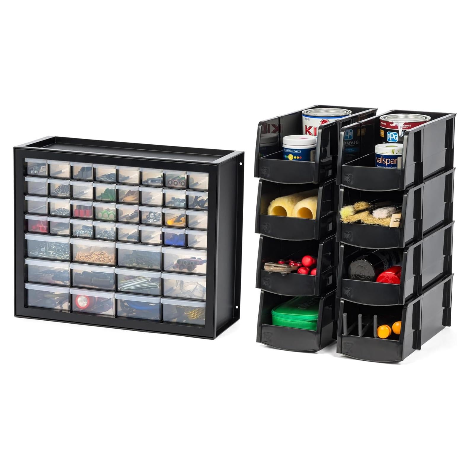 Gabinete de Almacenamiento IRIS USA 44 Cajones + 8 Contenedores 33x15x13cm