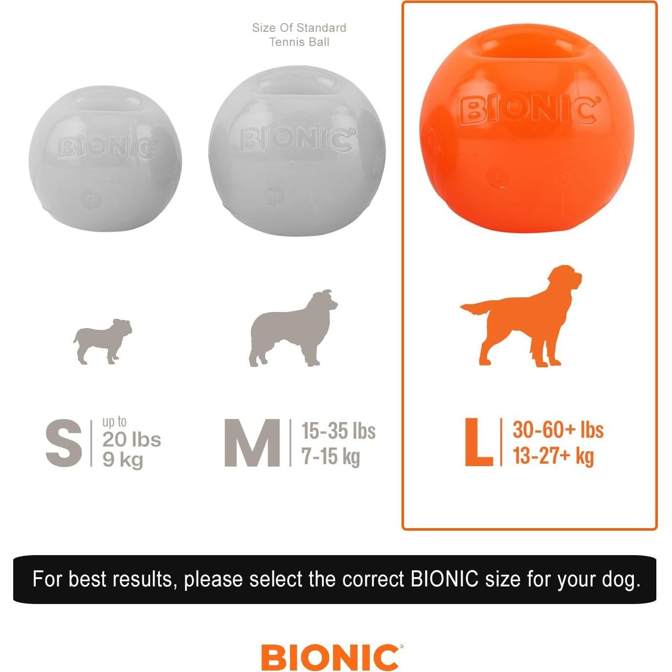BOLSA BIONIC Grande para Perros - Juguete Interactivo Duradero