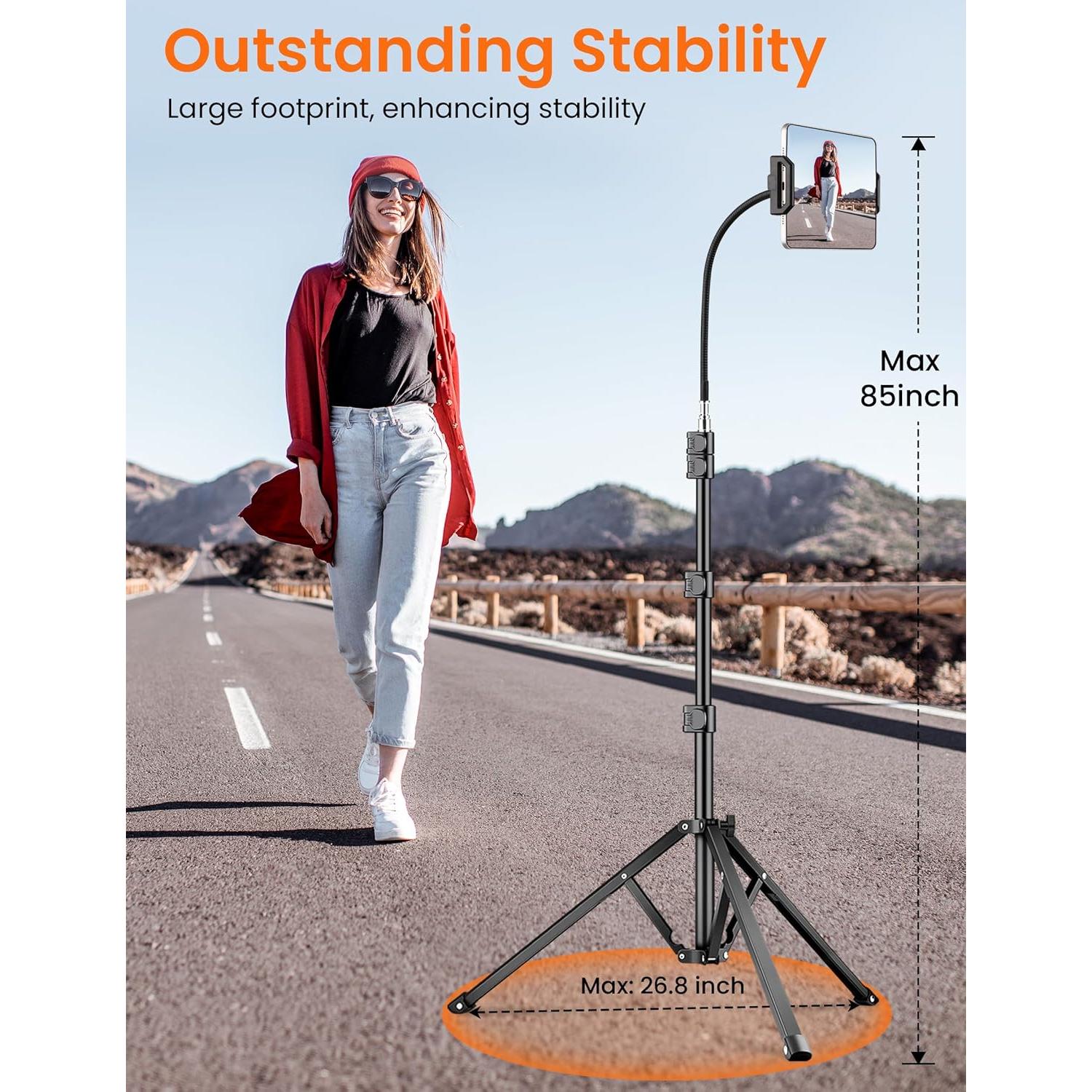 Soporte trípode para tablet Victiv 215,9 cm flexible