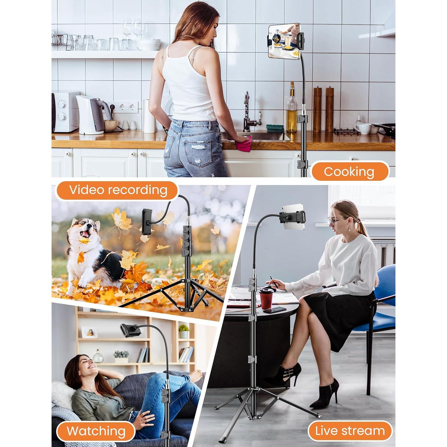 Soporte trípode para tablet Victiv 215,9 cm flexible