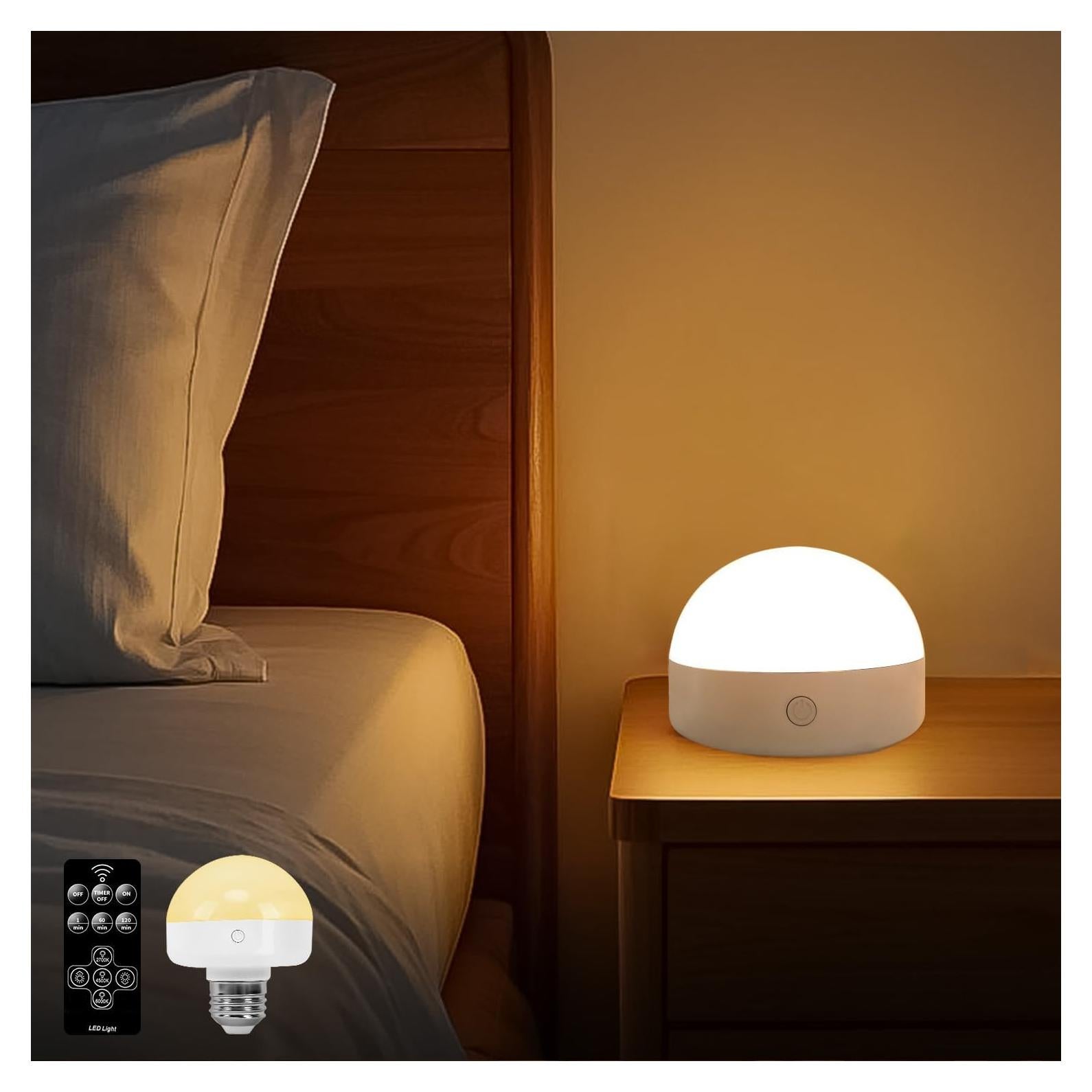 Luz Nocturna Recargable BLUEYE E26 2000mAh Control Remoto