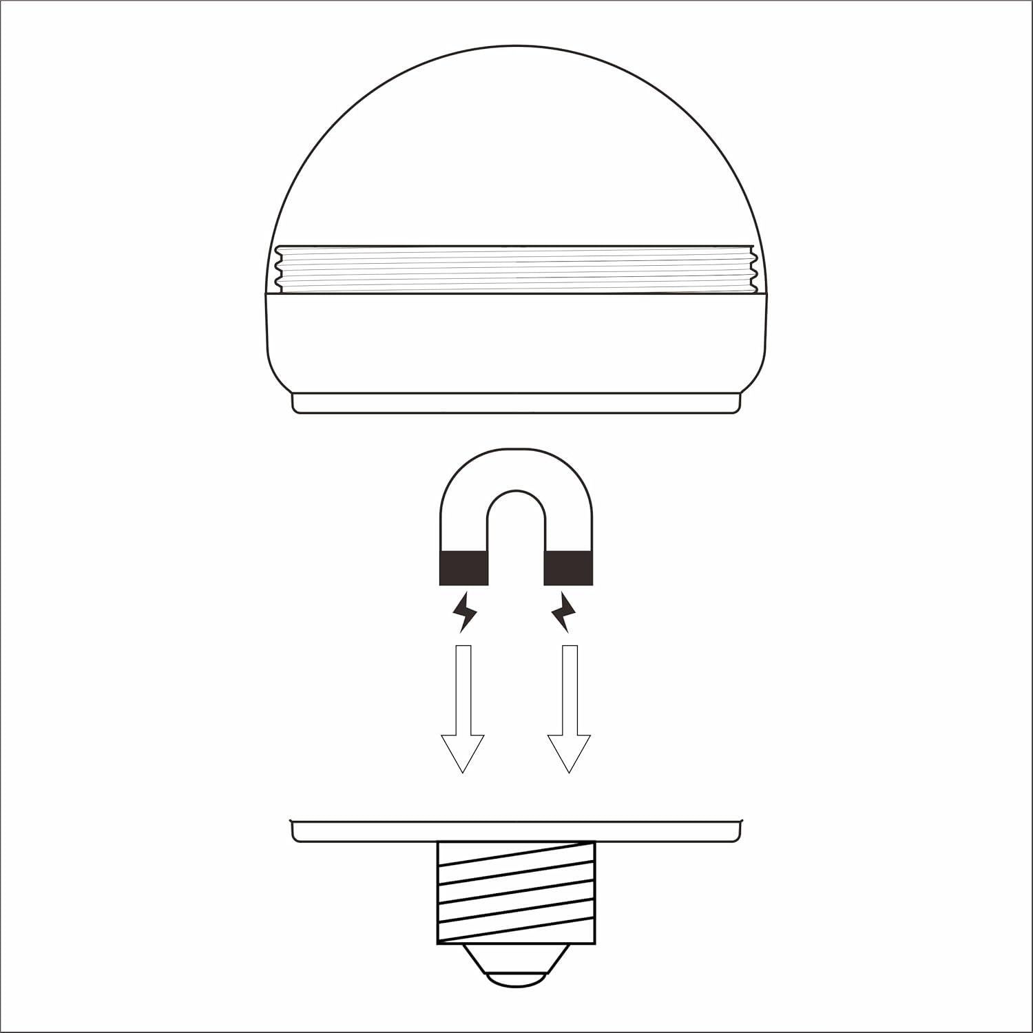 Luz Nocturna Recargable BLUEYE E26 2000mAh Control Remoto