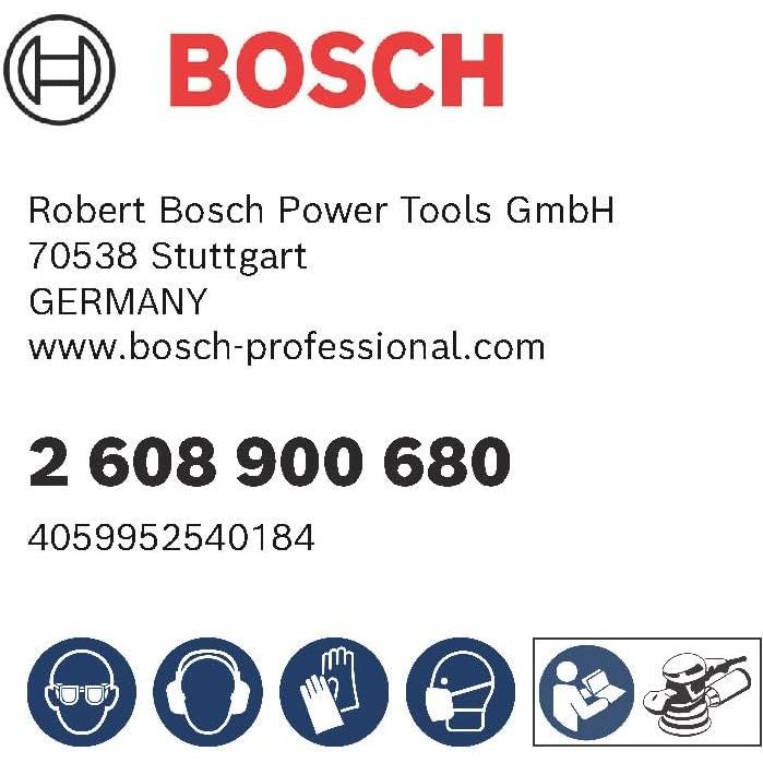 Red de Lijado Bosch Professional M480 125 mm Grano 80 - 50 Piezas