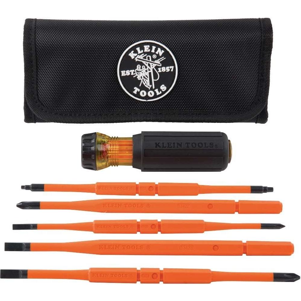 Juego de Puntas Magnéticas Wiha 70486 + Destornillador Aislado Klein 32288
