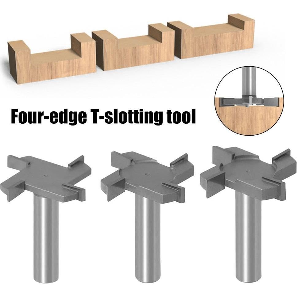 Juego de Brocas para Router Genérico 1/2" y 1/4" Acero