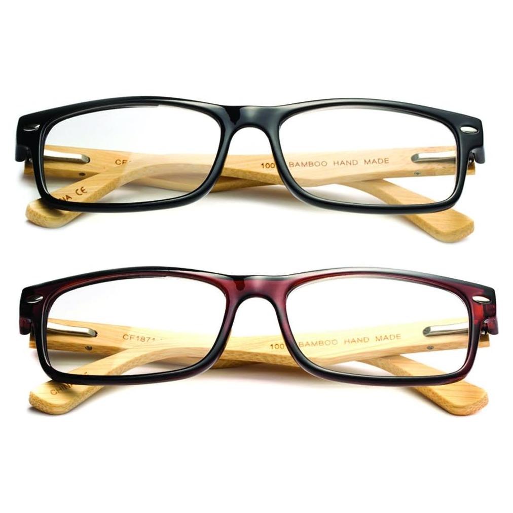 Montura de Gafas Newbee Fashion Lente Clara Unisex Paquete de 2