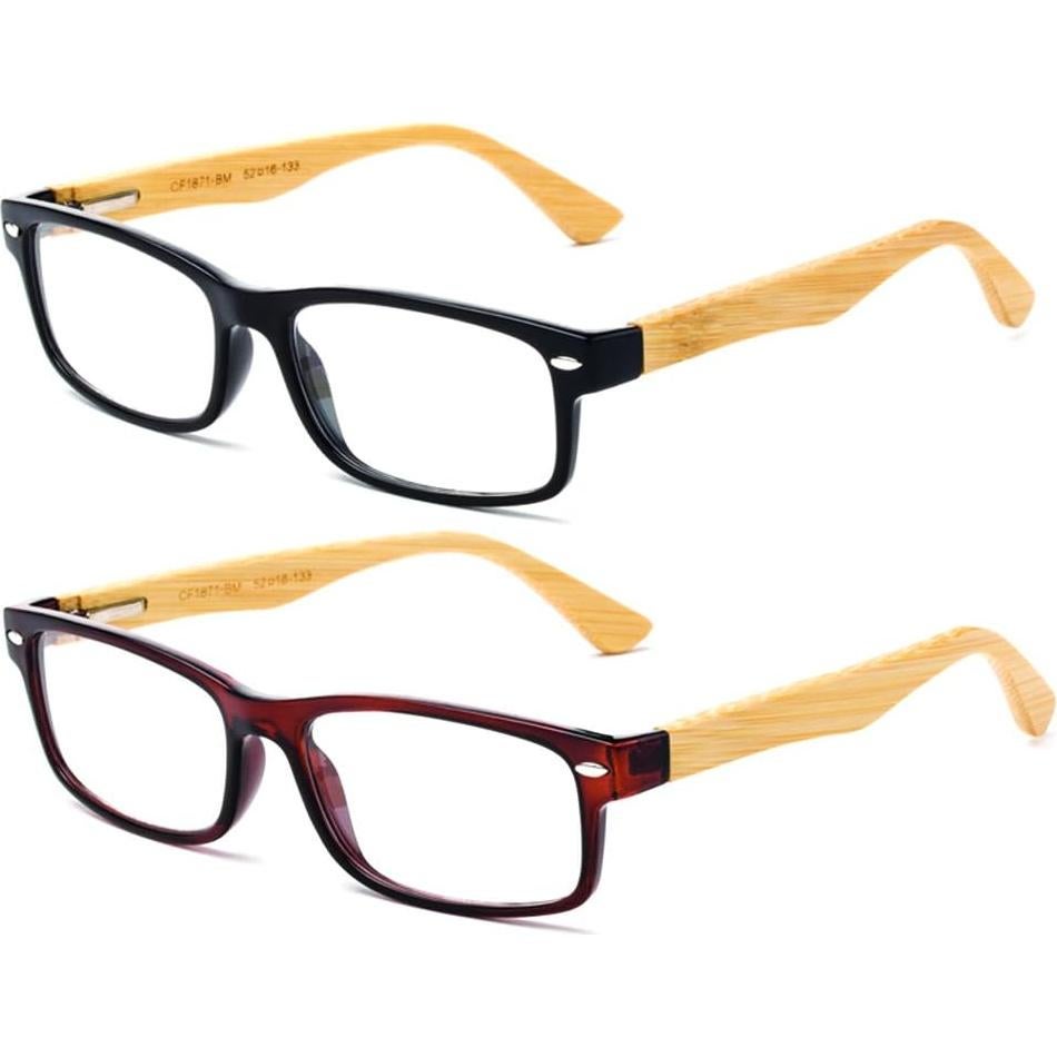 Montura de Gafas Newbee Fashion Lente Clara Unisex Paquete de 2