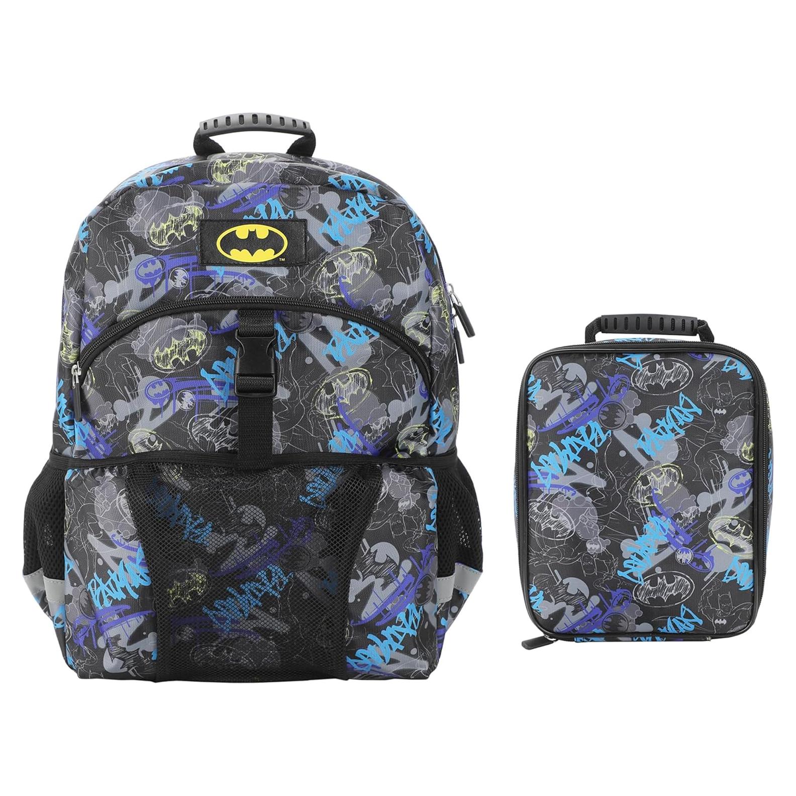 Set de Mochila y Lonchera Batman Bioworld 2 Piezas 40.64 cm