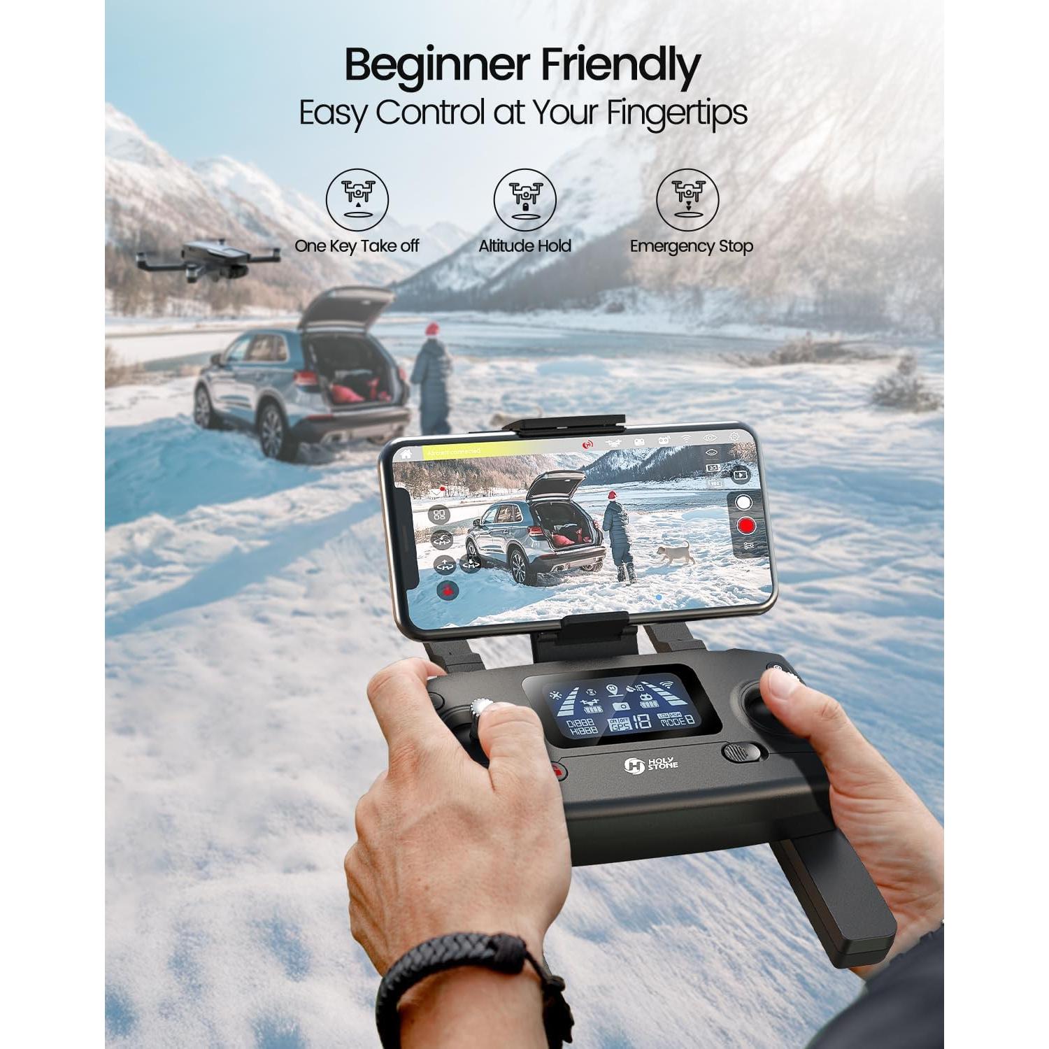 Drone Holy Stone HS720G 4K con Gimbal y 52 Min Vuelo