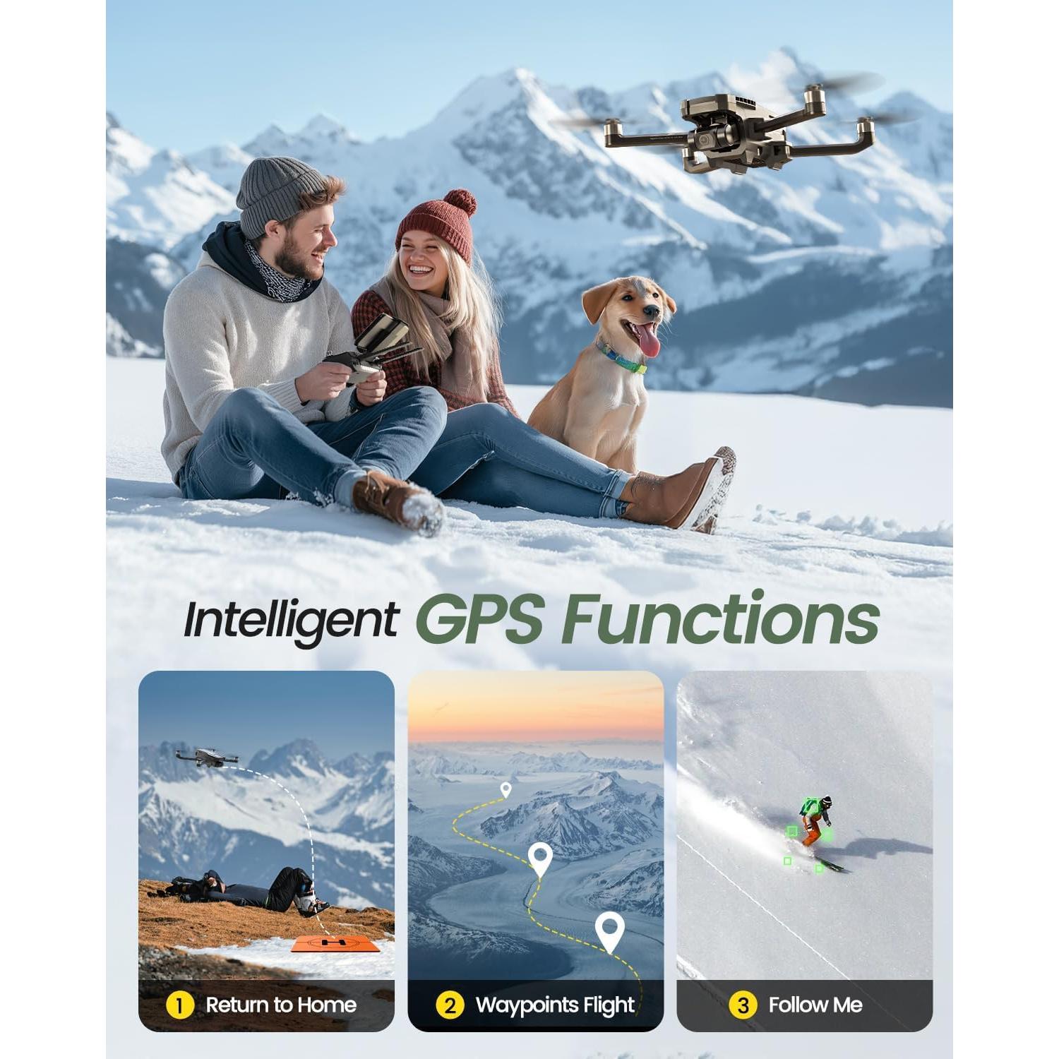 Drone Holy Stone HS720G 4K con Gimbal y 52 Min Vuelo