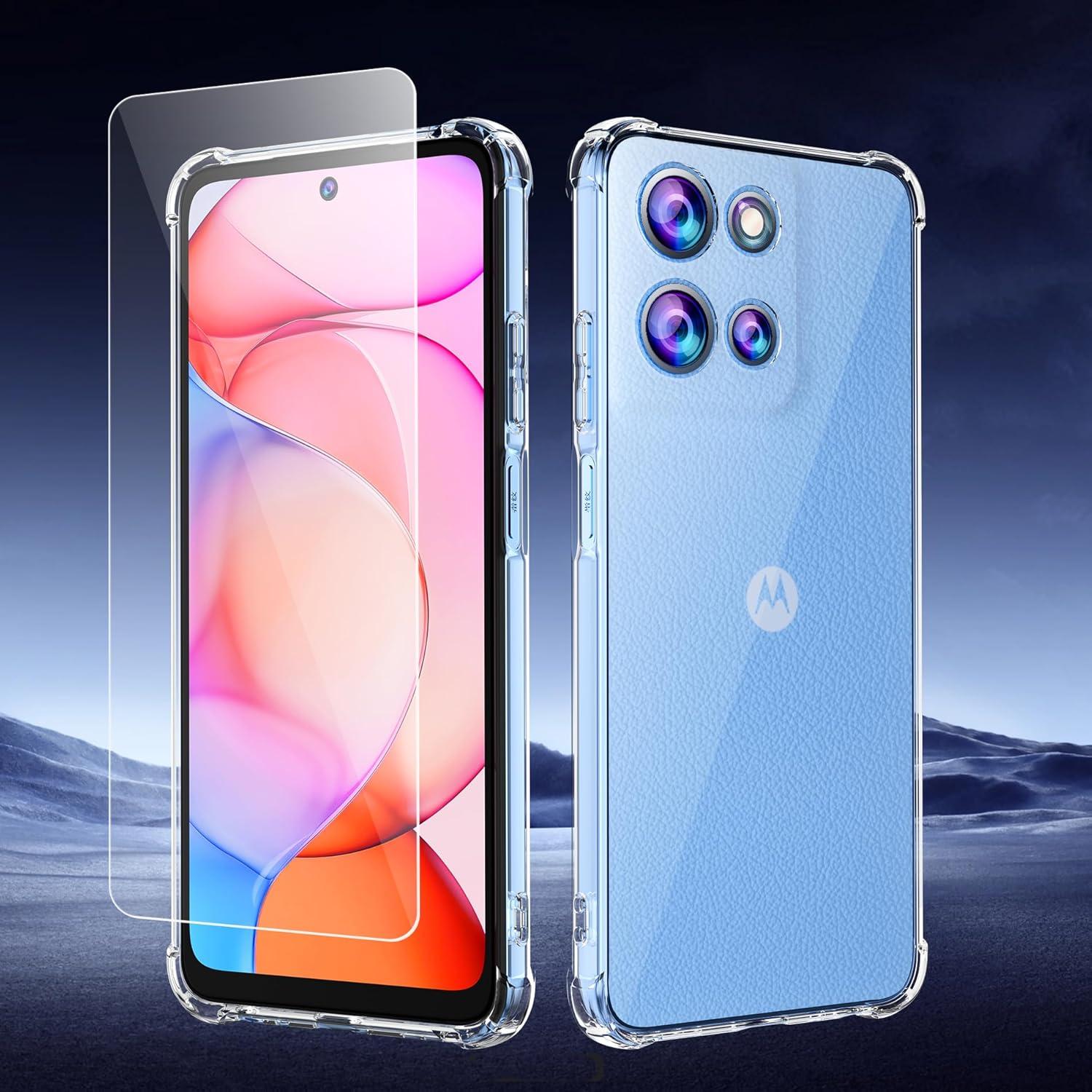 Funda TPU Transparente para Motorola Moto G 2025 5G con Protector