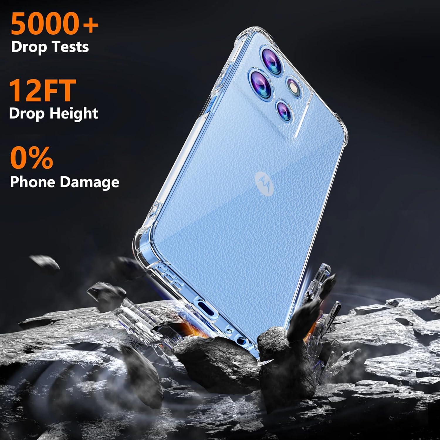 Funda TPU Transparente para Motorola Moto G 2025 5G con Protector