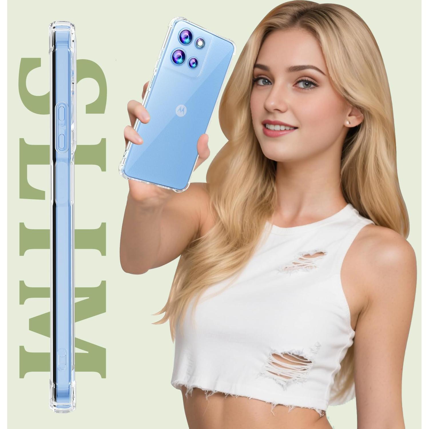 Funda TPU Transparente para Motorola Moto G 2025 5G con Protector