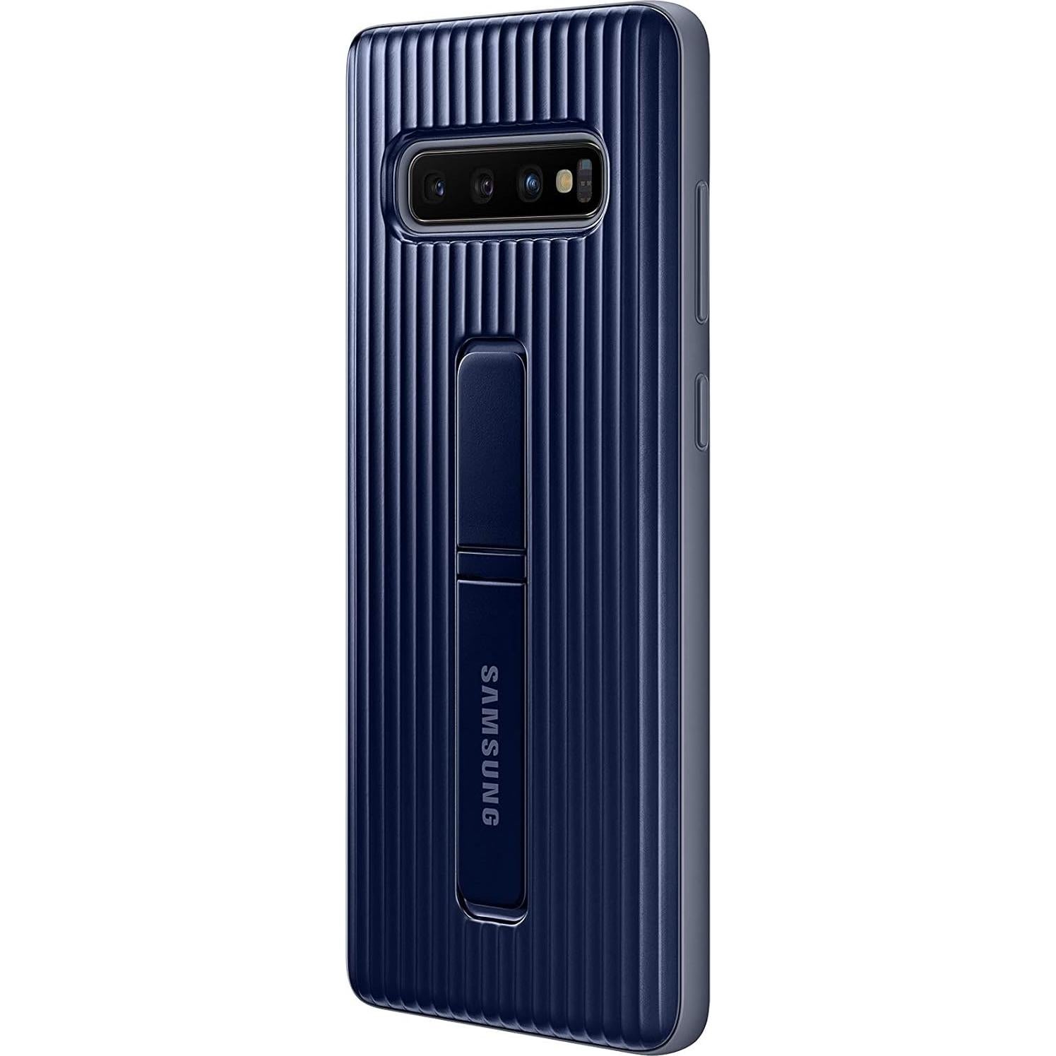 Funda Protectora Rugged Samsung Galaxy S10+ con Soporte Azul