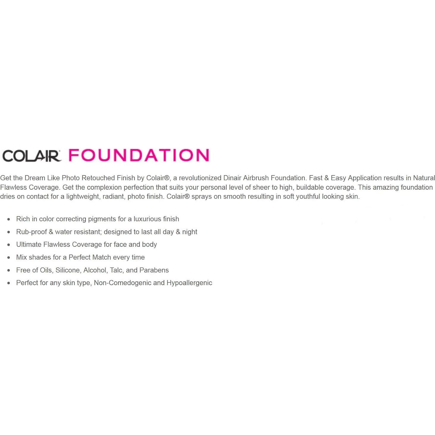 Base de Maquillaje Dinair Airbrush Colair Radiance 32.5 g Beige Oliva