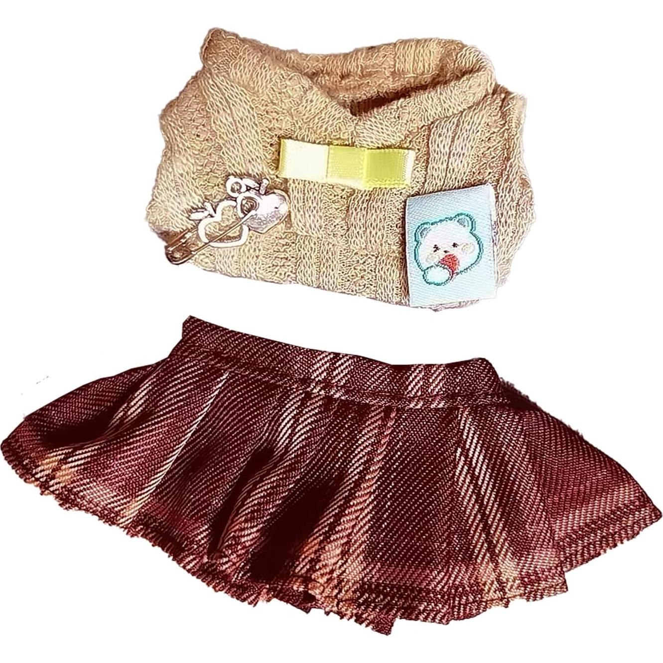 Conjunto de Ropa para Muñeca QIUTIMIY 17cm - Top y Falda