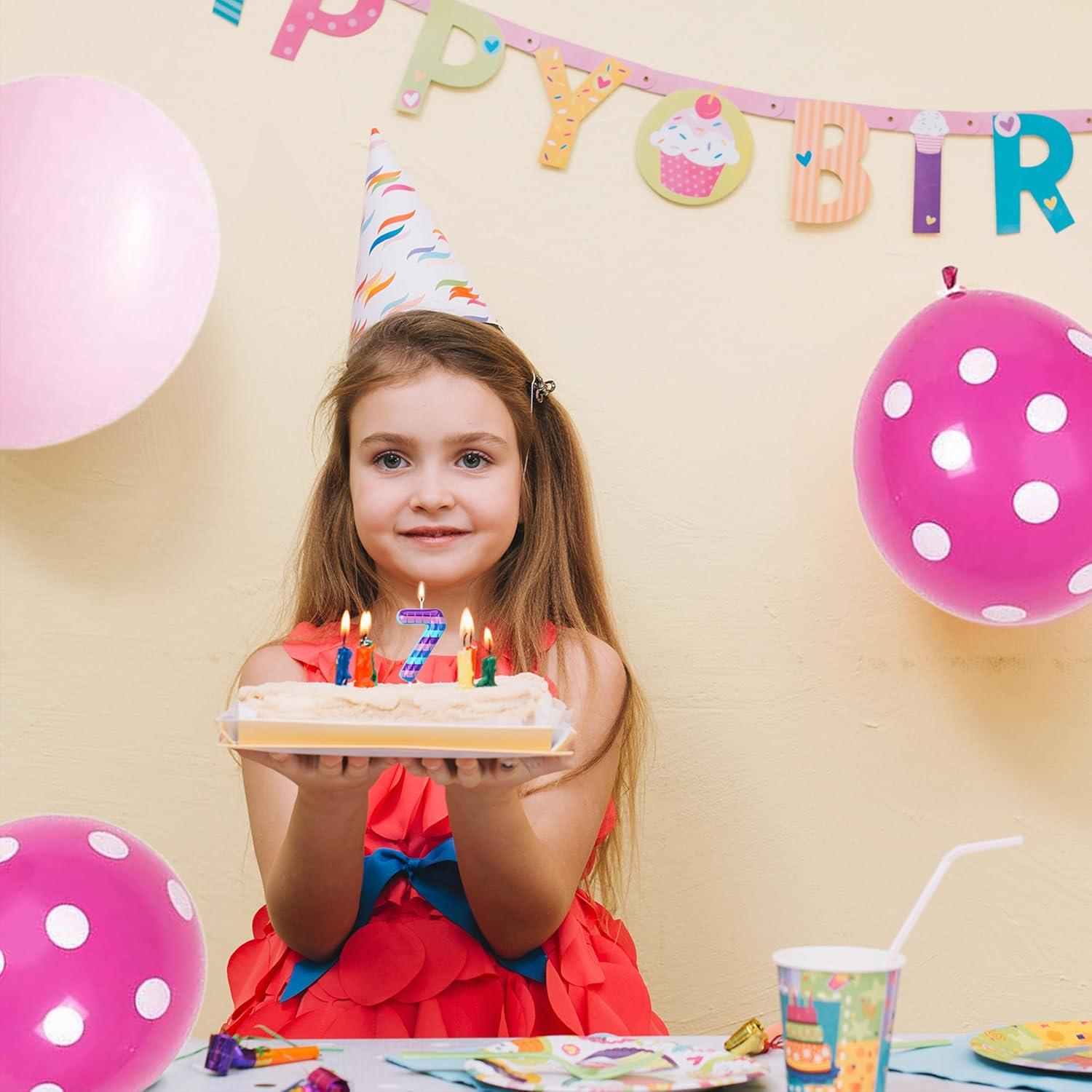 Vela de Cumpleaños Número 7 MM - Decoración Temática de Videojuegos