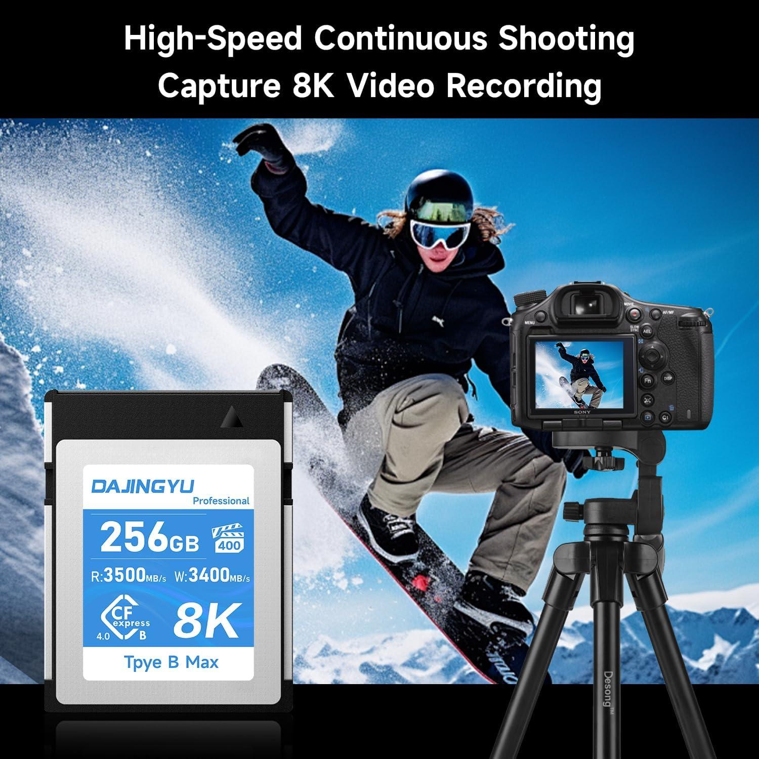 Tarjeta de Memoria CFexpress 256GB Dajingyu Tipo B 3400MB/s