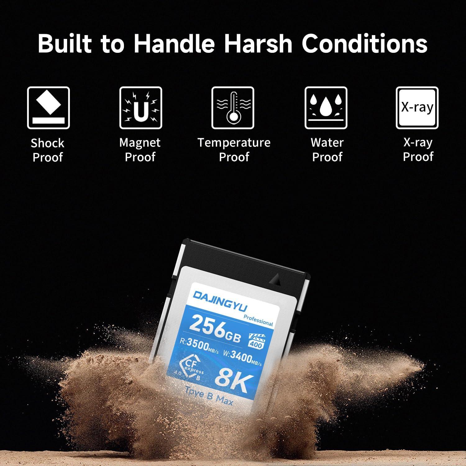 Tarjeta de Memoria CFexpress 256GB Dajingyu Tipo B 3400MB/s