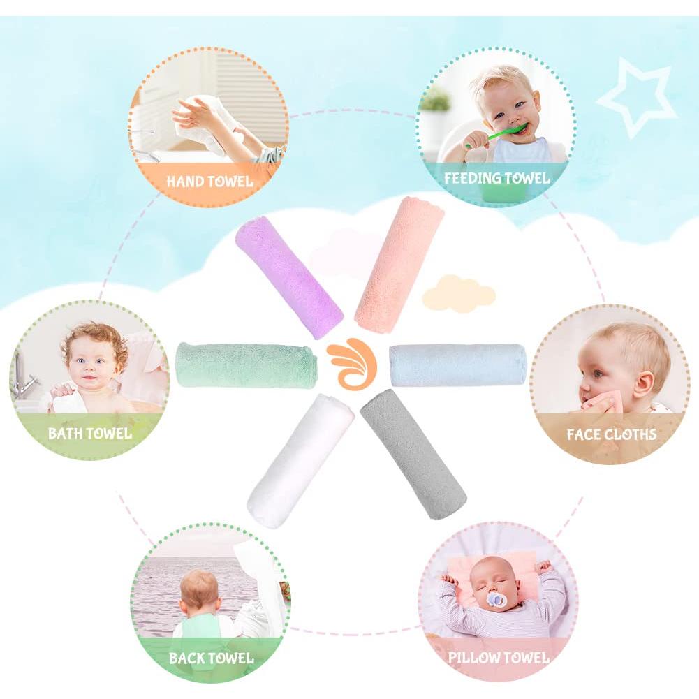 Toallitas de Baño Orighty 50-Pack Microfibra Coral 18x23 cm